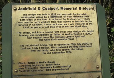 Coalport & Jackfield Memorial Bridge